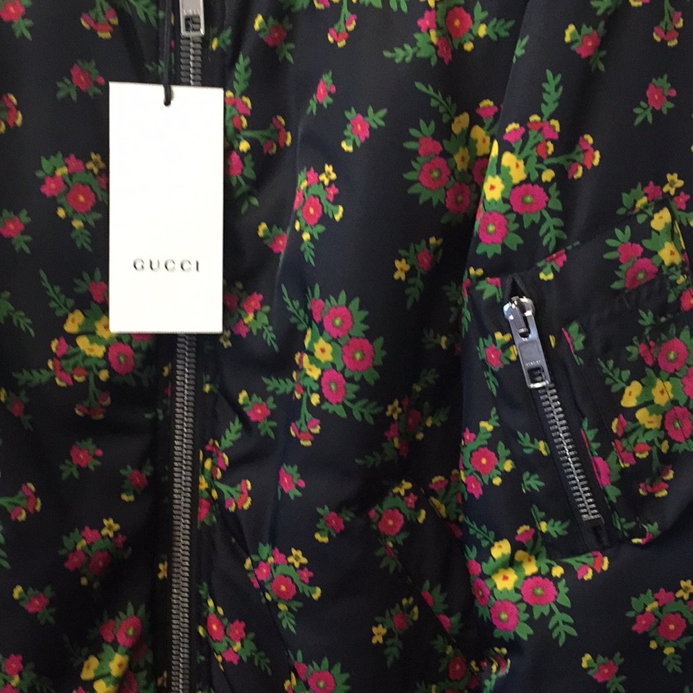 BNWT Gucci Floral Bouquets Print Bomber Jacket - Picture 2 of 10
